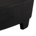 ΤΡΑΠΕΖΙ ΣΑΛΟΝΙΟΥ ΟΒΑΛ ΣΕΙΡΑ SANTORINI HM18066 MDF ΣΕ ΜΑΥΡΟ ΧΡΩΜΑ 100x60x33Υεκ.