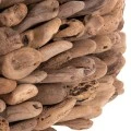 ΤΡΑΠΕΖΙ ΣΑΛΟΝΙΟΥ ΟΒΑΛ SPARROW HM9962 DRIFTWOOD--ΓΥΑΛΙ 106x55,5x50,5Υεκ.