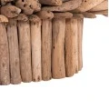 ΤΡΑΠΕΖΙ ΣΑΛΟΝΙΟΥ ΟΒΑΛ SPARROW HM9962 DRIFTWOOD--ΓΥΑΛΙ 106x55,5x50,5Υεκ.