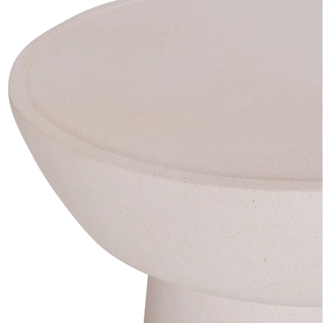 ΤΡΑΠΕΖΙ ΣΑΛΟΝΙΟΥ PIRSON HM18155.02 FIBER CEMENT ΣΕ ΛΕΥΚΟ--Φ60x36Υεκ.