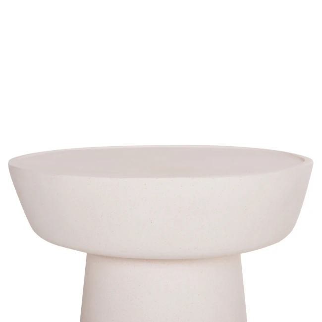 ΤΡΑΠΕΖΙ ΣΑΛΟΝΙΟΥ PIRSON HM18155.02 FIBER CEMENT ΣΕ ΛΕΥΚΟ--Φ60x36Υεκ.