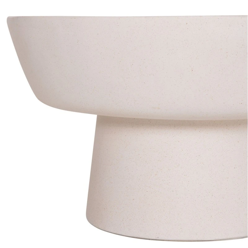 ΤΡΑΠΕΖΙ ΣΑΛΟΝΙΟΥ PIRSON HM18155.02 FIBER CEMENT ΣΕ ΛΕΥΚΟ--Φ60x36Υεκ.
