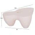 ΤΡΑΠΕΖΙ ΣΑΛΟΝΙΟΥ SALLEN HM18161.02 FIBER CEMENT ΣΕ ΛΕΥΚΟ--108x94x38,5Υεκ.