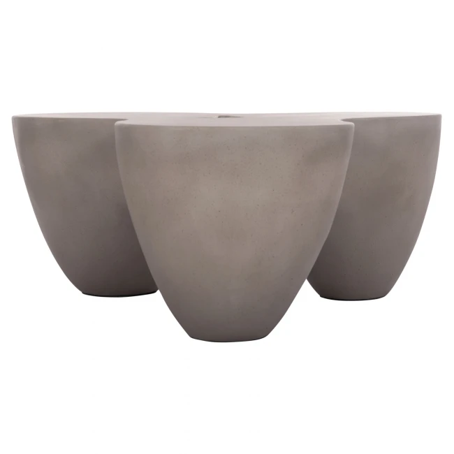 ΤΡΑΠΕΖΙ ΣΑΛΟΝΙΟΥ SALLEN HM18161.03 FIBER CEMENT ΣΕ ΓΚΡΙ--108x94x38,5Υεκ.