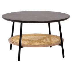 ΤΡΑΠΕΖΙ ΣΑΛΟΝΙΟΥ SEWELL HM18033 MDF ΣΕ ZEBRANO-ΜΕΤΑΛΛΙΚΑ ΠΟΔΙΑ-WICKER Φ80x46,5Υεκ. ΤΡΑΠΕΖΙ ΣΑΛΟΝΙΟΥ SEWELL HM18033 MDF ΣΕ ZEBRANO-ΜΕΤΑΛΛΙΚΑ ΠΟΔΙΑ-WICKER Φ80x46,5Υεκ.