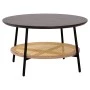 ΤΡΑΠΕΖΙ ΣΑΛΟΝΙΟΥ SEWELL HM18033 MDF ΣΕ ZEBRANO-ΜΕΤΑΛΛΙΚΑ ΠΟΔΙΑ-WICKER Φ80x46,5Υεκ.