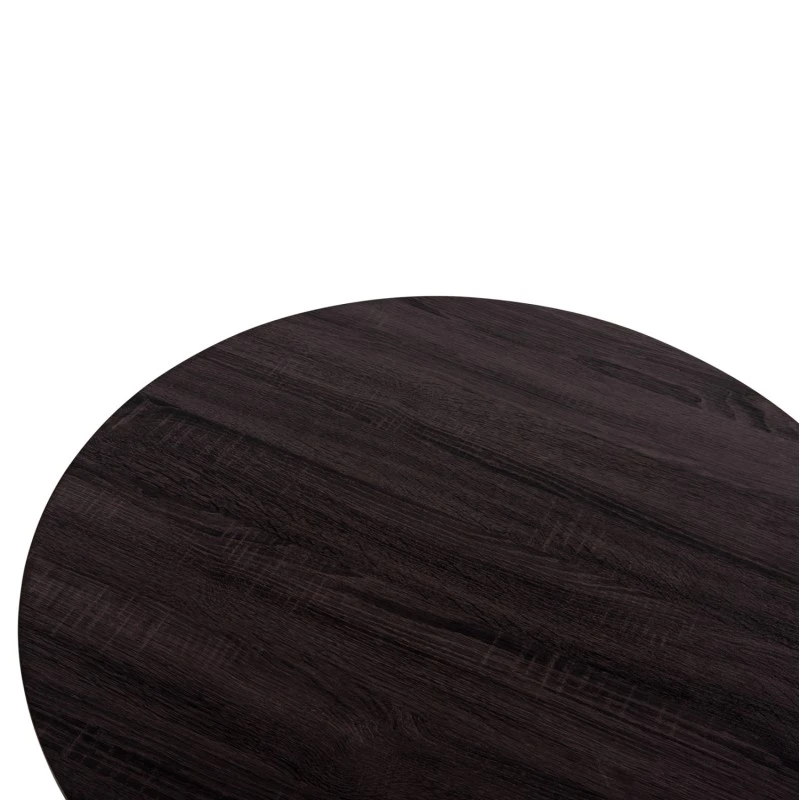 ΤΡΑΠΕΖΙ ΣΑΛΟΝΙΟΥ SEWELL HM18033 MDF ΣΕ ZEBRANO-ΜΕΤΑΛΛΙΚΑ ΠΟΔΙΑ-WICKER Φ80x46,5Υεκ.