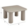 ΤΡΑΠΕΖΙ ΣΑΛΟΝΙΟΥ SOLNA HM18453.05 MDF ΣΕ GLOSSY TAUPE 80x80x45Υεκ