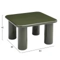 ΤΡΑΠΕΖΙ ΣΑΛΟΝΙΟΥ SOLNA HM18453.07 MDF ΣΕ GLOSSY ΠΡΑΣΙΝΟ 80x80x45Υεκ