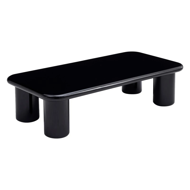 ΤΡΑΠΕΖΙ ΣΑΛΟΝΙΟΥ SOLNA HM18454.02 MDF ΣΕ GLOSSY ΜΑΥΡΟ 120x60x31Υεκ