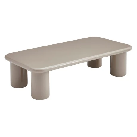 ΤΡΑΠΕΖΙ ΣΑΛΟΝΙΟΥ SOLNA HM18454.05 MDF ΣΕ GLOSSY TAUPE (ΑΝΟΙΧΤΟ ΓΚΡΙ) 120x60x31Υεκ