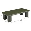 ΤΡΑΠΕΖΙ ΣΑΛΟΝΙΟΥ SOLNA HM18454.07 MDF ΣΕ GLOSSY ΠΡΑΣΙΝΟ 120x60x31Υεκ