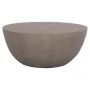ΤΡΑΠΕΖΙ ΣΑΛΟΝΙΟΥ ΣΤΡΟΓΓΥΛΟ ALLAN HM18162.03 FIBER CEMENT ΣΕ ΓΚΡΙ--Φ92x49Υεκ.