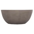 ΤΡΑΠΕΖΙ ΣΑΛΟΝΙΟΥ ΣΤΡΟΓΓΥΛΟ ALLAN HM18162.03 FIBER CEMENT ΣΕ ΓΚΡΙ--Φ92x49Υεκ.