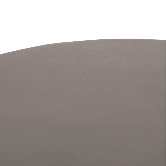 ΤΡΑΠΕΖΙ ΣΑΛΟΝΙΟΥ ΣΤΡΟΓΓΥΛΟ ALLAN HM18162.03 FIBER CEMENT ΣΕ ΓΚΡΙ--Φ92x49Υεκ.