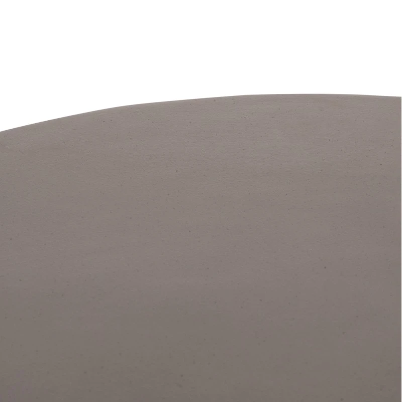 ΤΡΑΠΕΖΙ ΣΑΛΟΝΙΟΥ ΣΤΡΟΓΓΥΛΟ ALLAN HM18162.03 FIBER CEMENT ΣΕ ΓΚΡΙ--Φ92x49Υεκ.