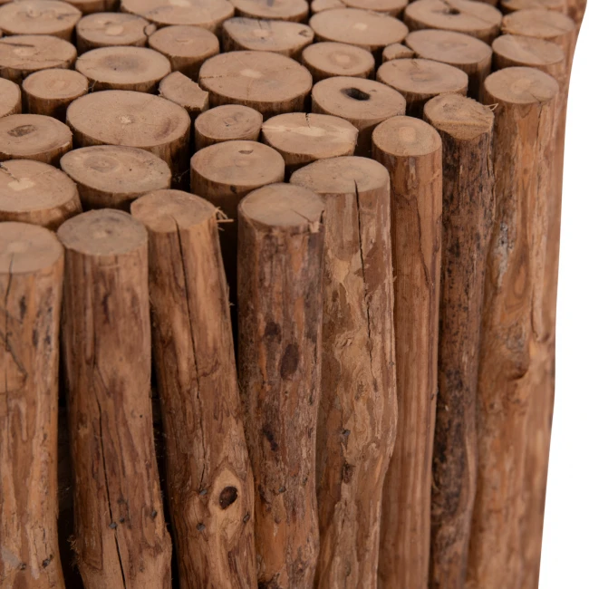 ΤΡΑΠΕΖΙ ΣΑΛΟΝΙΟΥ ΣΤΡΟΓΓΥΛΟ DRIFTER HM4443 DRIFTWOOD ΣΕ ΦΥΣΙΚΟ ΧΡΩΜΑ Φ36x40Υεκ