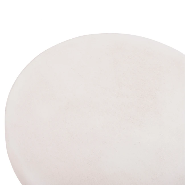 ΤΡΑΠΕΖΙ ΣΑΛΟΝΙΟΥ ΣΤΡΟΓΓΥΛΟ ΣΕΙΡΑ SANTORINI HM18050 MDF ΣΕ ΥΠΟΛΕΥΚΟ ΧΡΩΜΑ Φ80x35Υεκ.