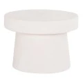 ΤΡΑΠΕΖΙ ΣΑΛΟΝΙΟΥ ΣΤΡΟΓΓΥΛΟ ΣΕΙΡΑ SANTORINI HM18051 MDF ΣΕ ΥΠΟΛΕΥΚΟ ΧΡΩΜΑ Φ60x42,5Υεκ.