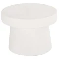 ΤΡΑΠΕΖΙ ΣΑΛΟΝΙΟΥ ΣΤΡΟΓΓΥΛΟ ΣΕΙΡΑ SANTORINI HM18051 MDF ΣΕ ΥΠΟΛΕΥΚΟ ΧΡΩΜΑ Φ60x42,5Υεκ.