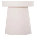 ΤΡΑΠΕΖΙ ΣΑΛΟΝΙΟΥ ΣΤΡΟΓΓΥΛΟ ΣΕΙΡΑ SANTORINI HM18052 MDF ΣΕ ΥΠΟΛΕΥΚΟ ΧΡΩΜΑ Φ48x49Υεκ.