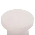 ΤΡΑΠΕΖΙ ΣΑΛΟΝΙΟΥ ΣΤΡΟΓΓΥΛΟ ΣΕΙΡΑ SANTORINI HM18052 MDF ΣΕ ΥΠΟΛΕΥΚΟ ΧΡΩΜΑ Φ48x49Υεκ.
