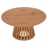 ΤΡΑΠΕΖΙ ΣΑΛΟΝΙΟΥ TALBERT HM18024 MDF ΣΕ ΑΝΟΙΧΤΟ ΦΥΣΙΚΟ ΞΥΛΟΥ Φ80x40,5Υεκ.