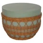 ΤΡΑΠΕΖΙ ΣΑΛΟΝΙΟΥ VILHENA HM18165 FIBER CEMENT ΠΡΑΣΙΝΟ-RATTAN ΦΥΣΙΚΟ Φ56x47Υεκ.