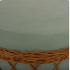 ΤΡΑΠΕΖΙ ΣΑΛΟΝΙΟΥ VILHENA HM18165 FIBER CEMENT ΠΡΑΣΙΝΟ-RATTAN ΦΥΣΙΚΟ Φ56x47Υεκ.