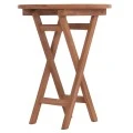 ΤΡΑΠΕΖΙ ΣΚΗΝΟΘΕΤΗ ΣΤΡΟΓΓΥΛΟ ERIS HM18119 ΞΥΛΟ TEAK--ΦΥΣΙΚΟ Φ60x75Υεκ.