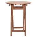 ΤΡΑΠΕΖΙ ΣΚΗΝΟΘΕΤΗ ΣΤΡΟΓΓΥΛΟ HEIDEL HM18120 ΞΥΛΟ TEAK--ΦΥΣΙΚΟ Φ60x75Υεκ.