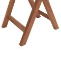 ΤΡΑΠΕΖΙ ΣΚΗΝΟΘΕΤΗ ΣΤΡΟΓΓΥΛΟ HEIDEL HM18120 ΞΥΛΟ TEAK--ΦΥΣΙΚΟ Φ60x75Υεκ.