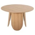 ΤΡΑΠΕΖΙ ΣΤΡΟΓΓΥΛΟ DENTY HM9612.01 MDF ΜΕ ΚΑΠΛΑΜΑ ΔΡΥΟΣ-ΧΡΩΜΑ ΔΡΥΟΣ Φ120x75Υεκ.