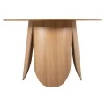 ΤΡΑΠΕΖΙ ΣΤΡΟΓΓΥΛΟ DENTY HM9612.01 MDF ΜΕ ΚΑΠΛΑΜΑ ΔΡΥΟΣ-ΧΡΩΜΑ ΔΡΥΟΣ Φ120x75Υεκ.