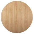 ΤΡΑΠΕΖΙ ΣΤΡΟΓΓΥΛΟ DENTY HM9612.01 MDF ΜΕ ΚΑΠΛΑΜΑ ΔΡΥΟΣ-ΧΡΩΜΑ ΔΡΥΟΣ Φ120x75Υεκ.