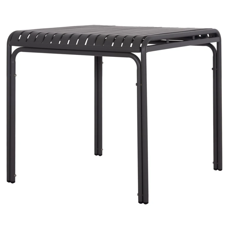 ΤΡΑΠΕΖΙ ΤΕΤΡΑΓΩΝΟ ΑΛΟΥΜΙΝΙΟΥ RACHEL HM6338.01 ΓΚΡΙ 80x80x76Υεκ.