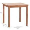 ΤΡΑΠΕΖΙ ΤΕΤΡΑΓΩΝΟ PRESSCOT HM18122 ΞΥΛΟ TEAK--ΦΥΣΙΚΟ 80x80x76Υεκ.