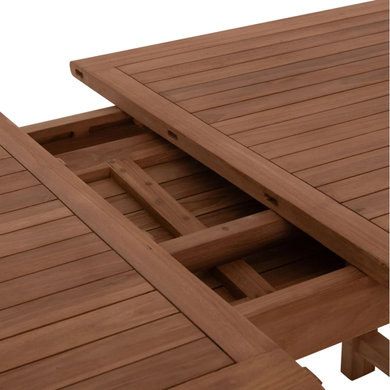 TΡΑΠΕΖΙ ΤΡΑΠΕΖΑΡΙΑΣ ΑΝΟΙΓΟΜΕΝΟ CRANDER HM6376 ΞΥΛΟ TEAK ΣΕ ΦΥΣΙΚΟ 180-240x100x76Υεκ