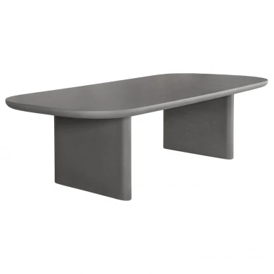 ΤΡΑΠΕΖΙ ΤΡΑΠΕΖΑΡΙΑΣ AZAMI HM6600.01 ΓΚΡΙ FIBER CEMENT 240x100x75Υεκ.