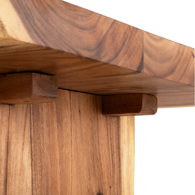 ΤΡΑΠΕΖΙ ΤΡΑΠΕΖΑΡΙΑΣ EGON HM9491 ΜΑΣΙΦ ΞΥΛΟ SUAR 7,5εκ.TOP- ΣΕ ΦΥΣΙΚΟ 160x94,5x81,5Yεκ