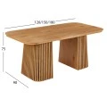 ΤΡΑΠΕΖΙ ΤΡΑΠΕΖΑΡΙΑΣ ΕΠΕΚΤΕΙΝΟΜΕΝΟ VERLO HM18436 MDF ΣΕ ΦΥΣΙΚΟ 120/150/180x90x75Υεκ.