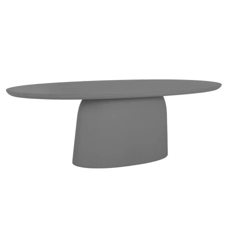 ΤΡΑΠΕΖΙ ΤΡΑΠΕΖΑΡΙΑΣ FIBER CEMENT ΟΒΑΛ BRECCAN HM6576.01 ΓΚΡΙ 200x100x75Υεκ.