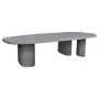 ΤΡΑΠΕΖΙ ΤΡΑΠΕΖΑΡΙΑΣ FIBER CEMENT ΟΒΑΛ GLEN HM6598.01 ΓΚΡΙ 260x95x75Υεκ