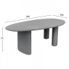 ΤΡΑΠΕΖΙ ΤΡΑΠΕΖΑΡΙΑΣ FIBER CEMENT ΟΒΑΛ VOLPE HM6599.01 ΓΚΡΙ 240x100x75Υεκ