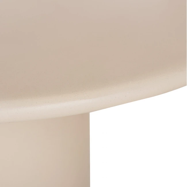ΤΡΑΠΕΖΙ ΤΡΑΠΕΖΑΡΙΑΣ FIBER CEMENT ΣΤΡΟΓΓΥΛΟ KAZVIN HM6582.02 ΜΠΕΖ Φ130x73Υεκ
