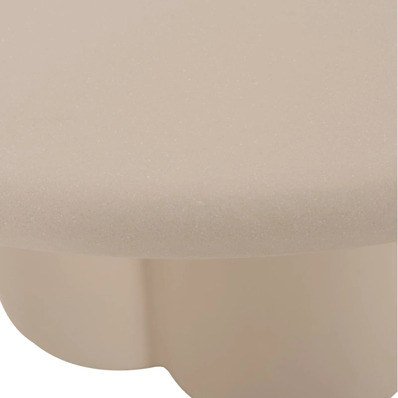 ΤΡΑΠΕΖΙ ΤΡΑΠΕΖΑΡΙΑΣ FIBER CEMENT ΣΤΡΟΓΓΥΛΟ NAYU HM6583.02 ΜΠΕΖ Φ120x73Υεκ