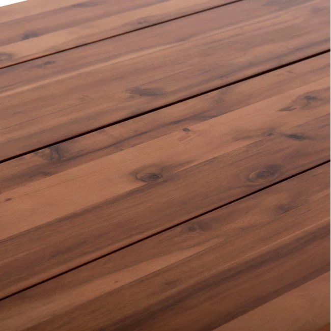 ΤΡΑΠΕΖΙ ΤΡΑΠΕΖΑΡΙΑΣ FRIGGO HM6296.01 ΞΥΛΟ ΑΚΑΚΙΑΣ 3.5εκ πάχος--ΠΟΔΙΑ ΜΕΤΑΛΛΙΚΑ 140x80x77Υεκ.