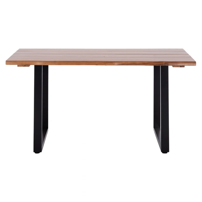 ΤΡΑΠΕΖΙ ΤΡΑΠΕΖΑΡΙΑΣ FRIGGO HM6297.01 ΞΥΛΟ ΑΚΑΚΙΑΣ 3,5εκ πάχος--ΠΟΔΙΑ ΜΕΤΑΛΛΙΚΑ 160x80x77Υεκ.