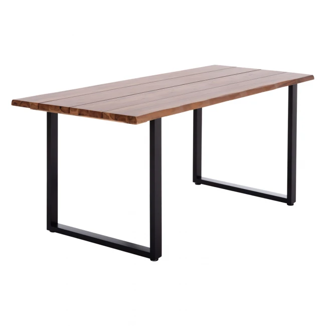 ΤΡΑΠΕΖΙ ΤΡΑΠΕΖΑΡΙΑΣ FRIGGO HM6297.01 ΞΥΛΟ ΑΚΑΚΙΑΣ 3,5εκ πάχος--ΠΟΔΙΑ ΜΕΤΑΛΛΙΚΑ 160x80x77Υεκ.