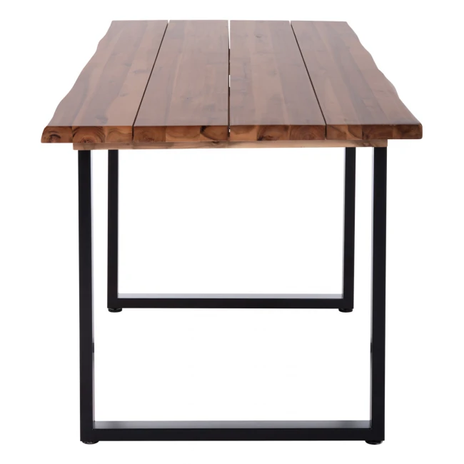 ΤΡΑΠΕΖΙ ΤΡΑΠΕΖΑΡΙΑΣ FRIGGO HM6297.01 ΞΥΛΟ ΑΚΑΚΙΑΣ 3,5εκ πάχος--ΠΟΔΙΑ ΜΕΤΑΛΛΙΚΑ 160x80x77Υεκ.